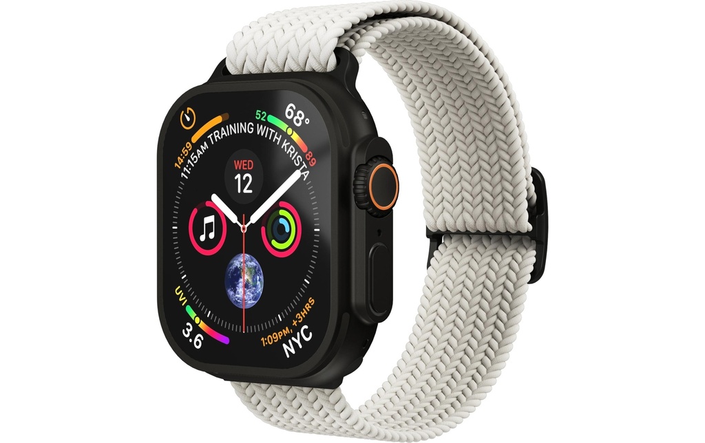 Vonmählen Bracelet Woven Loop Apple Watch 40/41/42 mm Cream Black