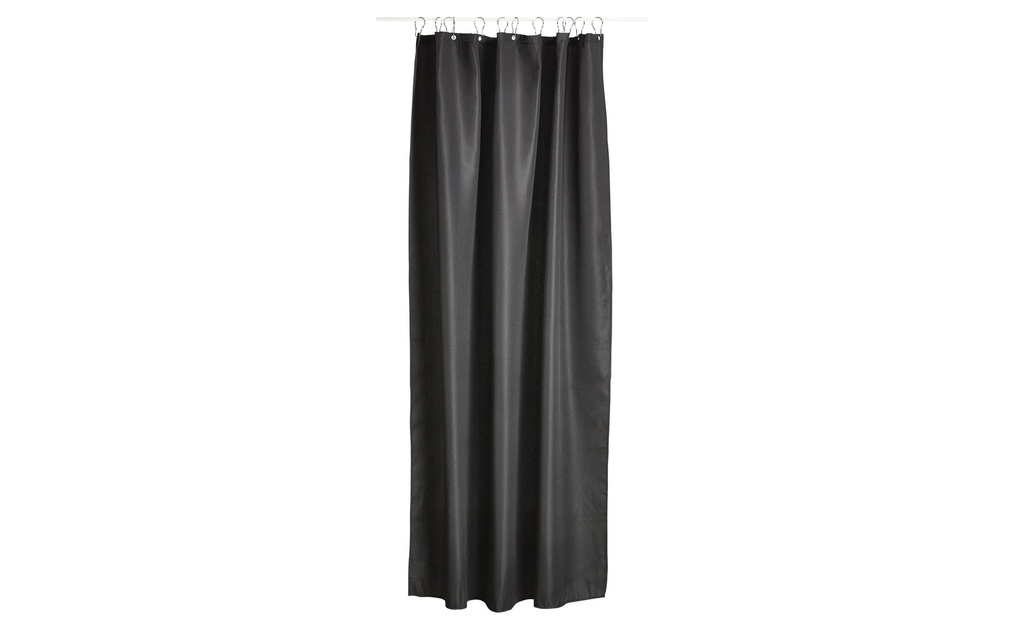 Zone Denmark Rideau de douche Lux 180 cm x 200 cm, Noir