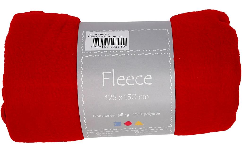 Creativ Company Polaire 150 cm x 125 cm, Rouge