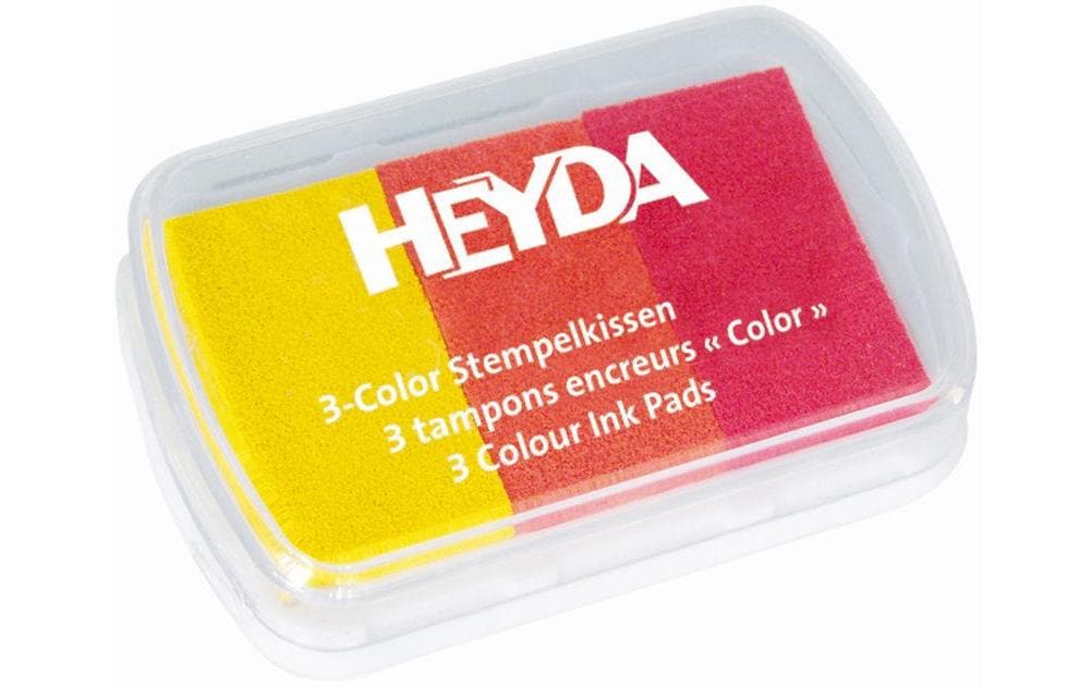 Heyda Tampon encreur 9x6 cm Jaune/Rouge
