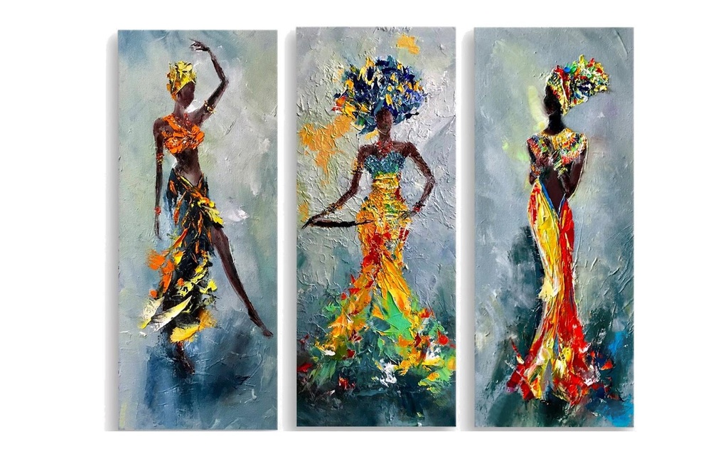Wallxpert Photo Woman 3 pièces, 20 x 50 cm