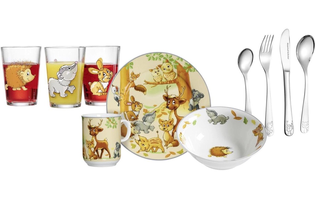 Ritzenhoff & Breker Service de table pour enfants Animaux de la forêt 10 pièces
