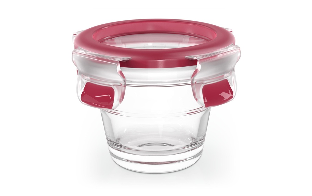 Emsa Récipients à provisions Clip & Close Eco 0.1 l, Transparent/Rouge