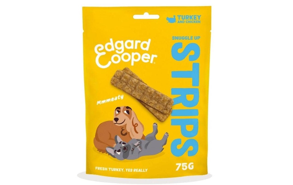 Edgard & Cooper Friandise Strips de dinde et de poulet, 75 g