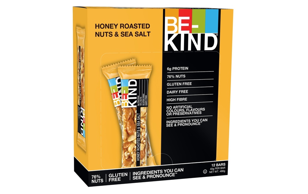 BE-KIND Barre Honey Roasted Nuts & Sea Salt  12 x 40 g
