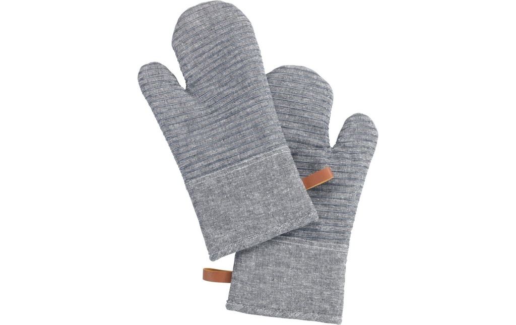 Wenko Gant pour la cuisine Ada Stripes Gris, 2 pièces