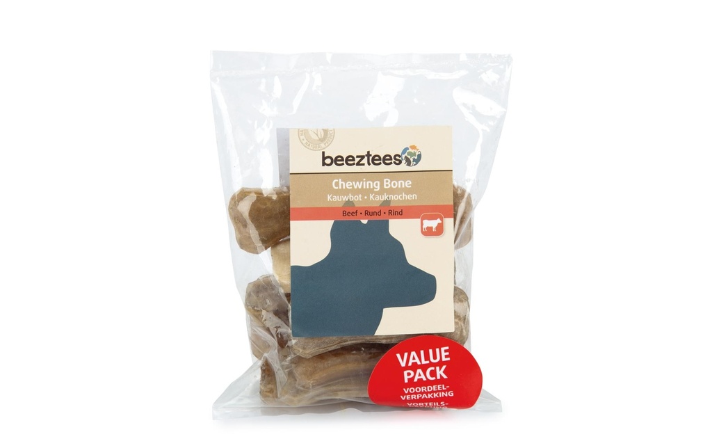 Beeztees Os à mâcher Peau de bœuf, 7.5 cm, 10 pcs