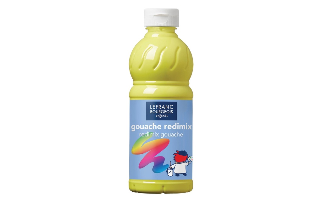 LEFRANC Peintures tempera Redimix 500 ml, jaune citron
