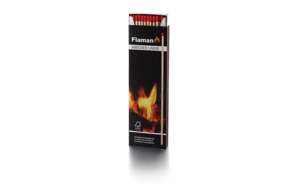 Flaman Allume-feu pour barbecue Matches XL, 60 pièces, FSC
