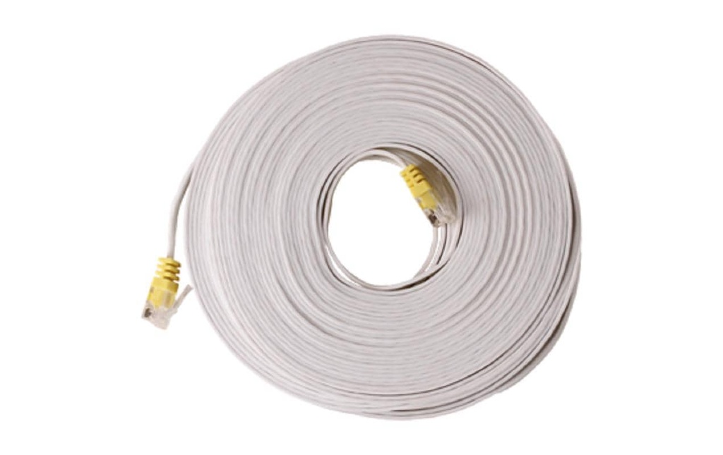 Swisscom Câble patch RJ-45 - RJ-45 Cat 6A, UTP, 25 m, Blanc, Blanc