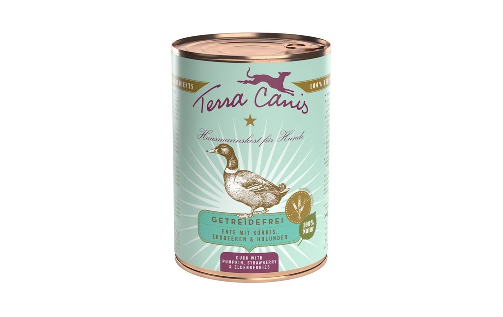 Terra Canis Alimentation humide Sans céréales Canard, 400 g