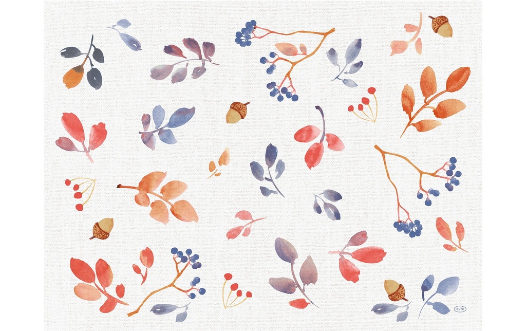 Duni Set de table Autumn Gradient 250 pièces, 30 cm x 40 cm, Blanc