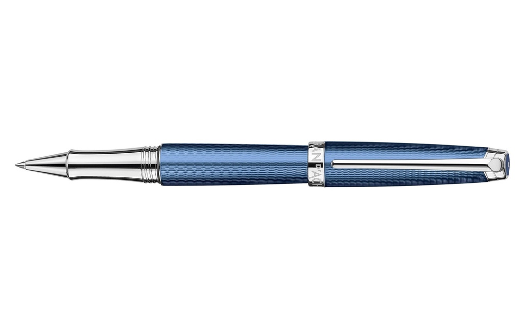 Caran d'Ache Stylo à bille roulante Léman fin (F), Bleu