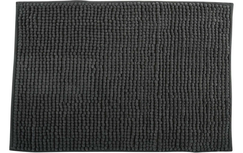 MSV Tapis de bain Chenille 40 x 60 cm, Gris foncé