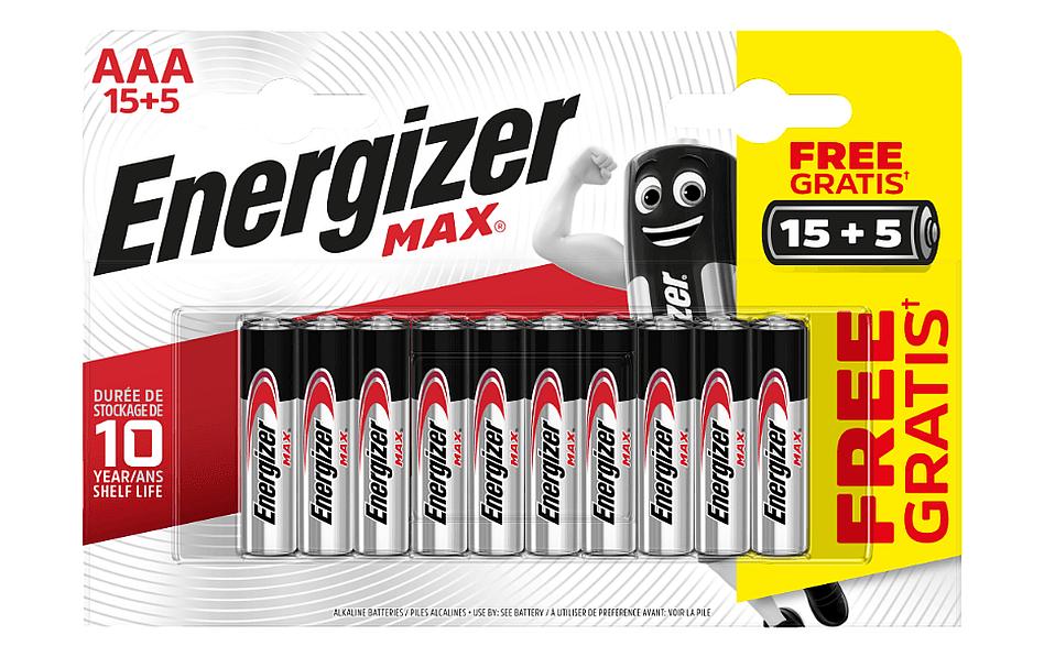 Energizer Pile MAX AAA , 20 Pièce/s