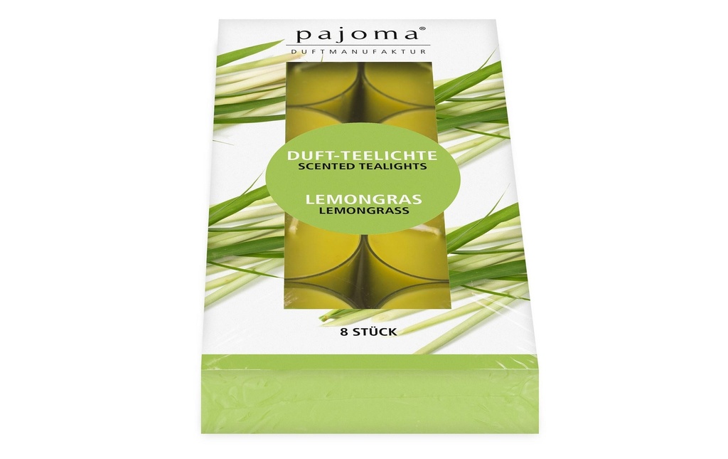 Pajoma Bougie chauffe-plat Lemongrass Lot de 8
