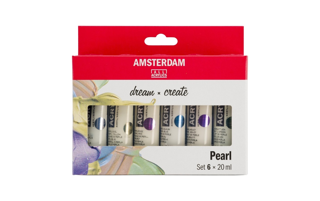 AMSTERDAM Acrylic Set 6 x 20ml nacré (6 pces)