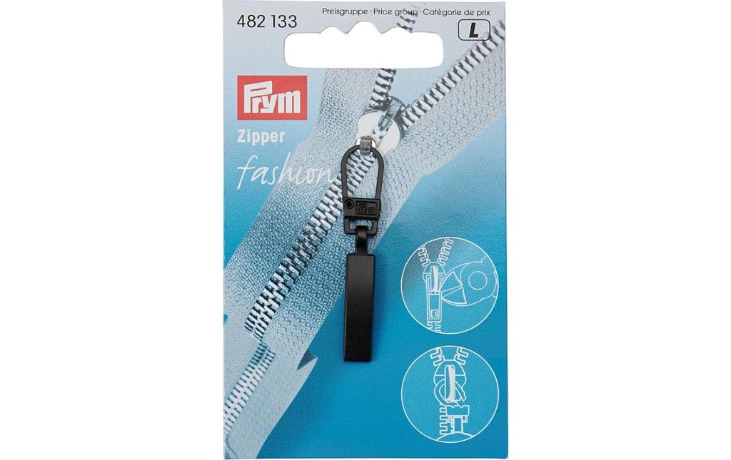 Prym Fermeture velcro Noir, 43 mm x 6 mm