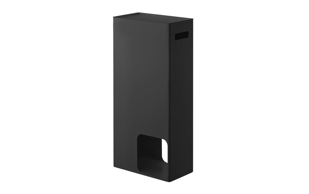 Yamazaki Porte-rouleau pour papier toilette Tower 48 cm, Noir