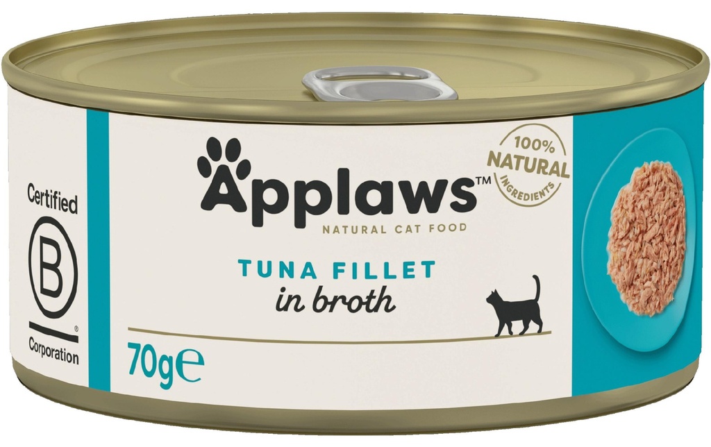 Applaws Alimentation humide Filet de thon 70 g