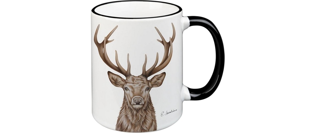 creanorm Tasse Cerf 330 ml, 1 Pièce/s/1, Noir