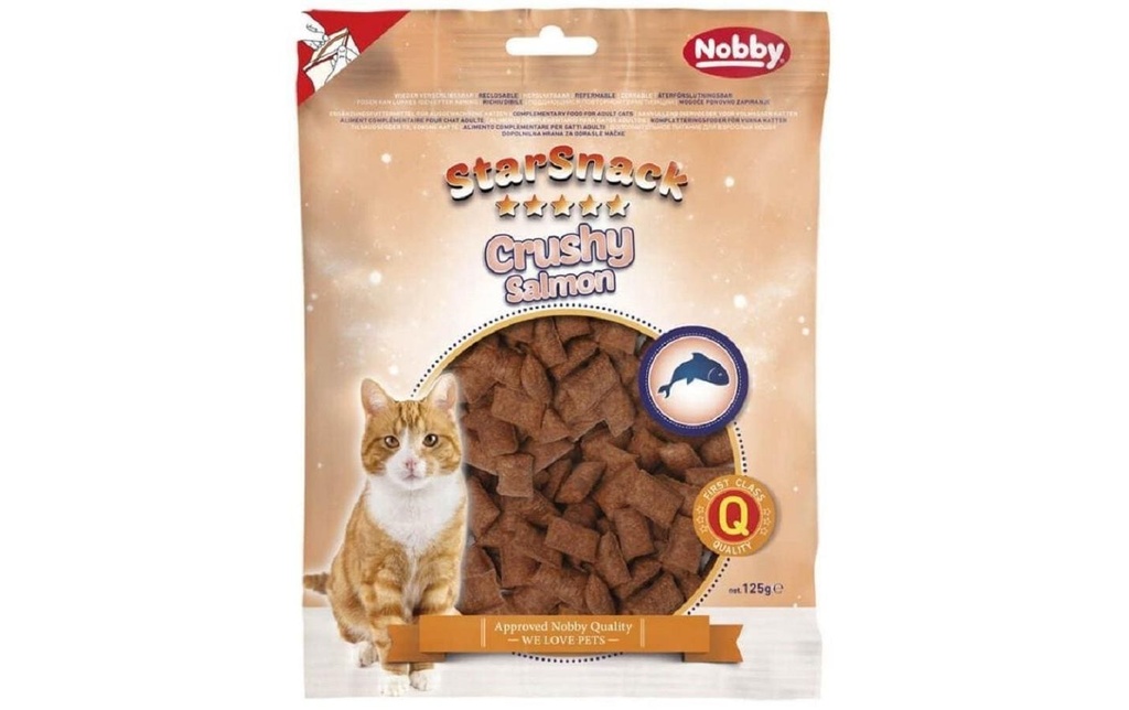 Nobby Collation pour chat StarSnack Crushy Salmon, 125 g