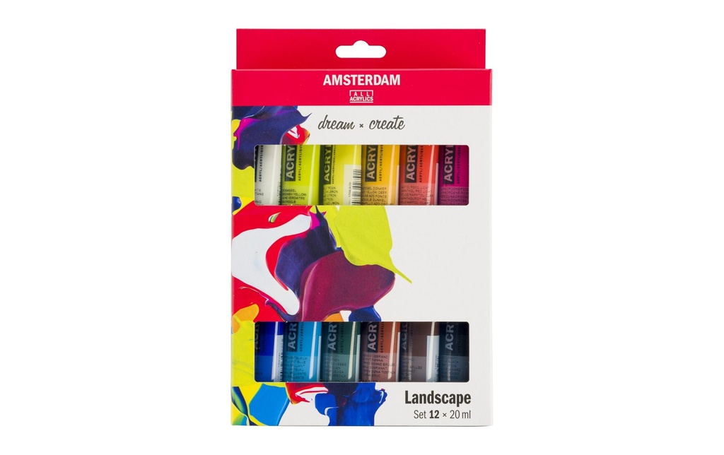 AMSTERDAM Set acrylic 12x20ml Landscap (12 pces)