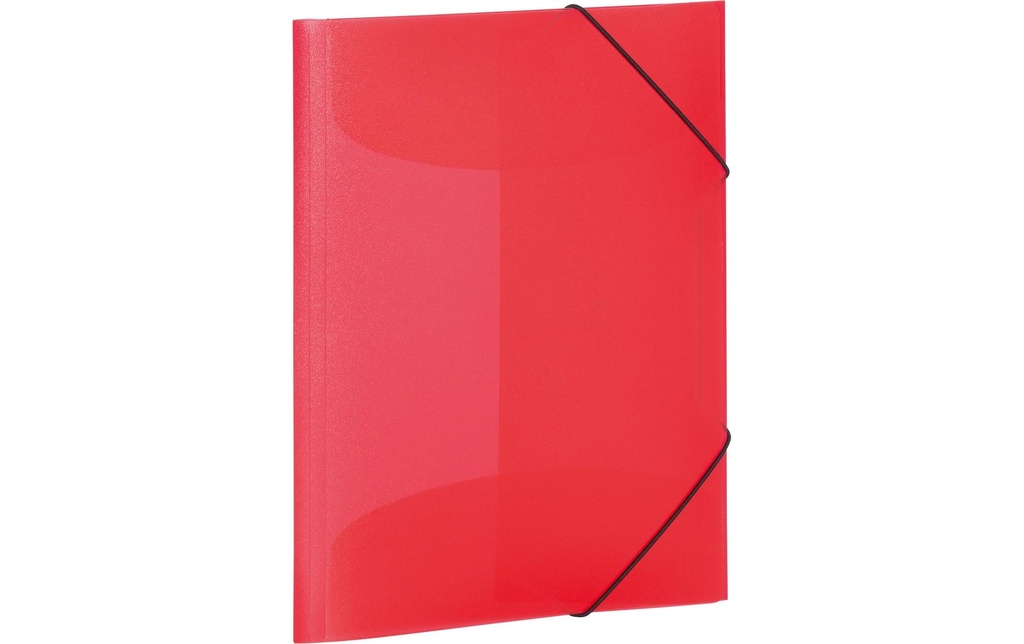 HERMA Chemise à rabats A4 PP translucide Rouge