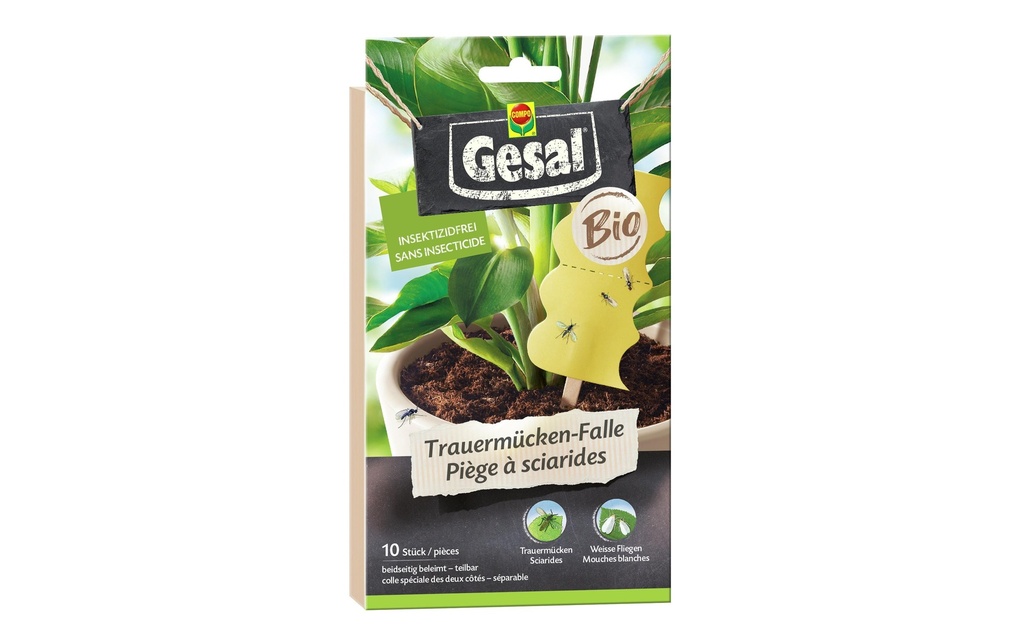 Gesal Protection des plantes Piège à sciarides 10 pièces