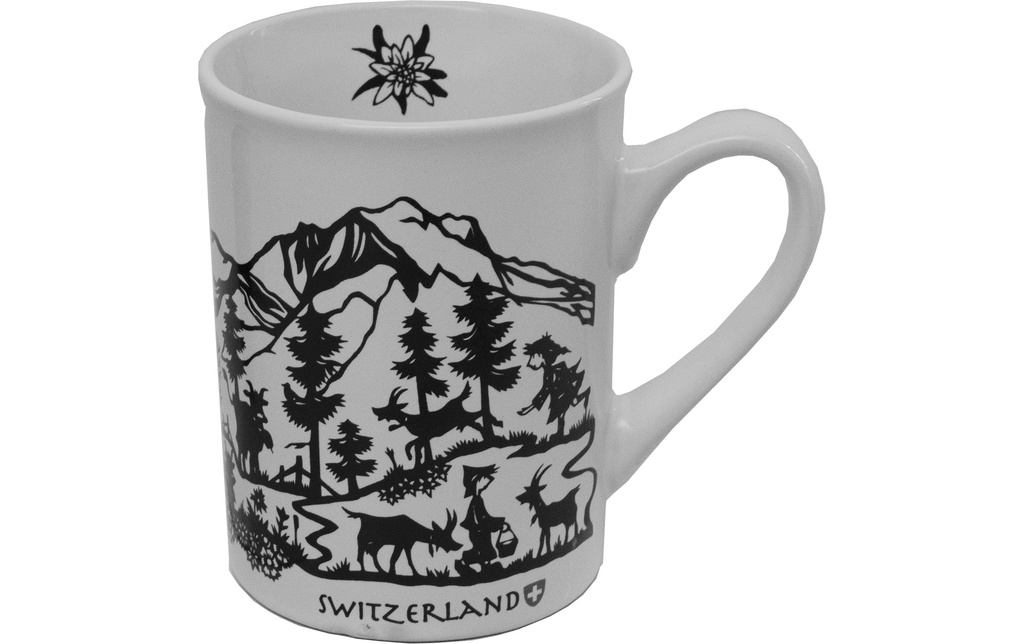 creanorm Tasse blanche avec silhouette 350 ml, 1pc