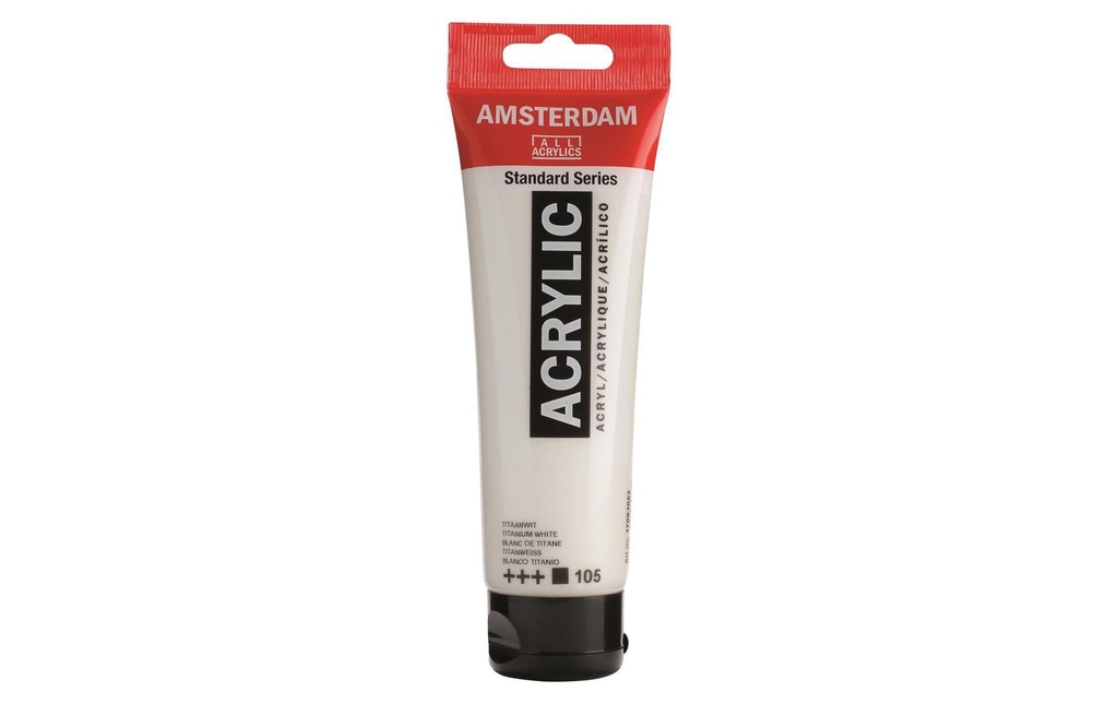 AMSTERDAM Acrylic 120ml blanc titan (120 pces)