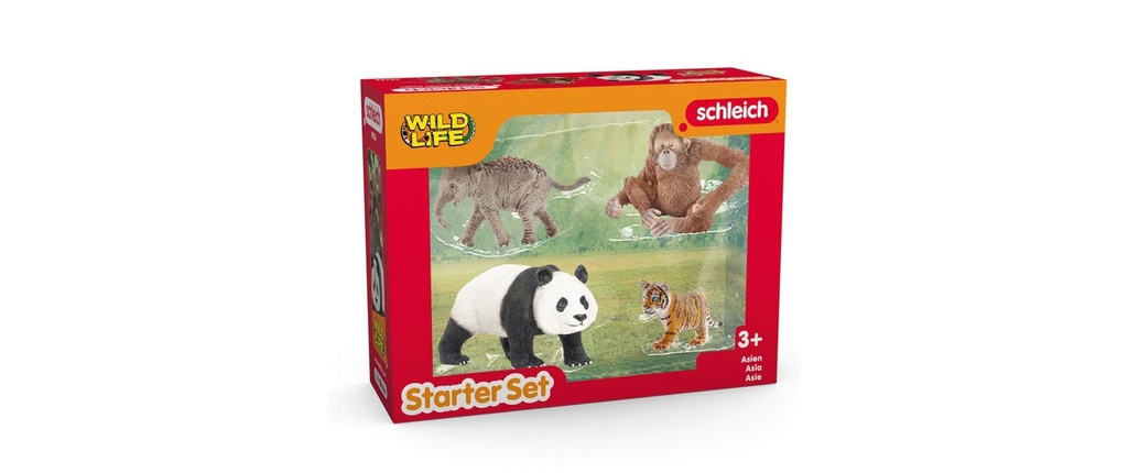 Schleich Ensemble de pions Wild Life Kit de démarrage «Asie»