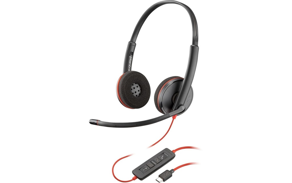 HP Casque avec micro Poly Blackwire 3220 Duo USB-A/C