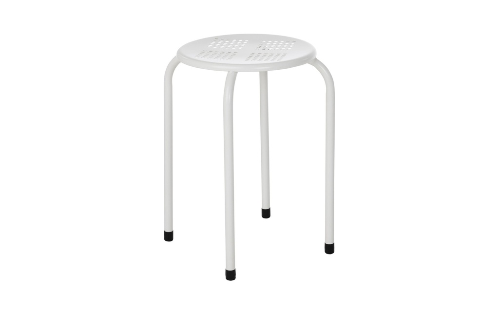 COCON Tabouret Métal, Blanc