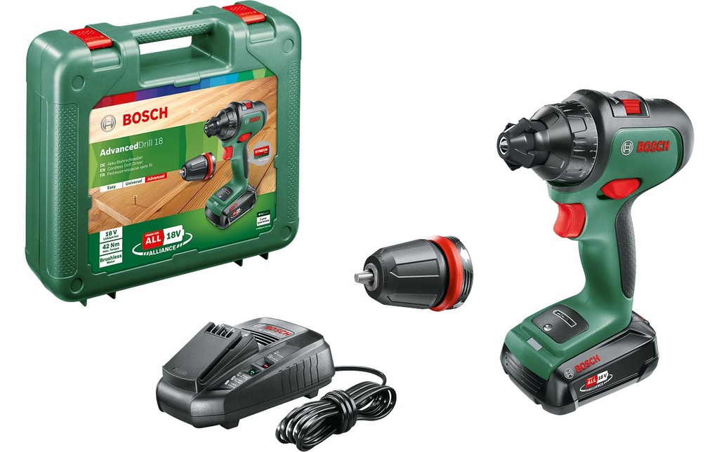 Bosch Perceuse-visseuse sans fil AdvancedDrill 18 KIt
