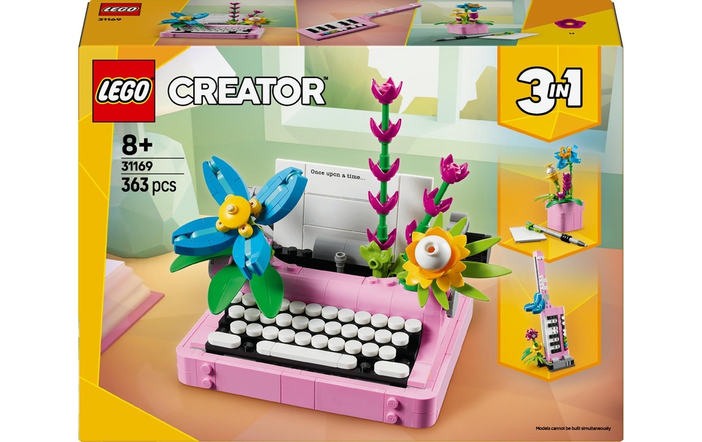 LEGO® Creator Machine à écrire avec des fleurs 31169