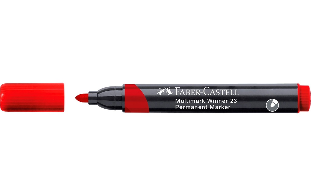 Faber-Castell Marqueur indélébile Multimark Winner 23 Rouge