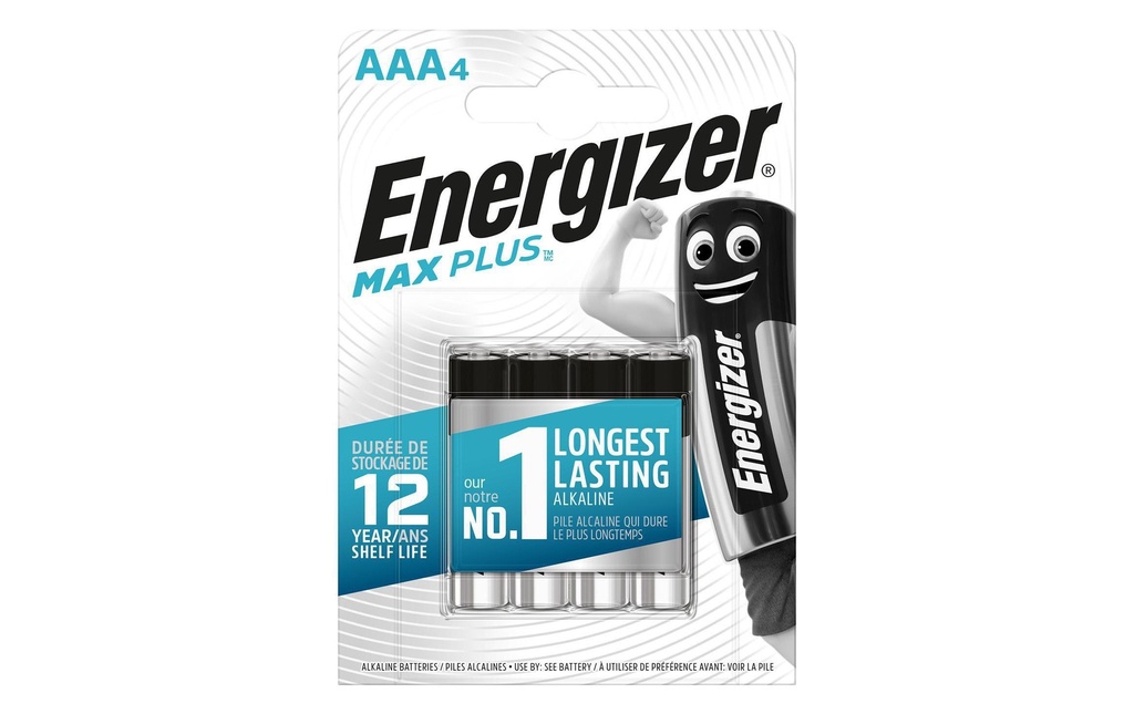 Energizer Pile Max Plus AAA , 4 Pièce/s