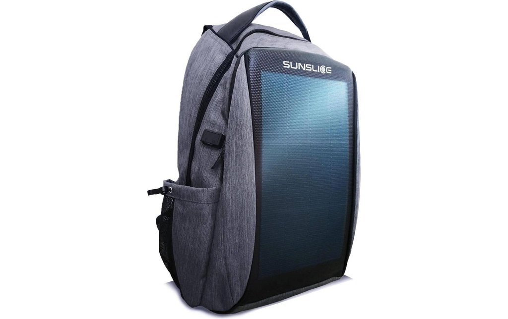 SunSlice Zenith – Solar Backpack – Gris 8 W