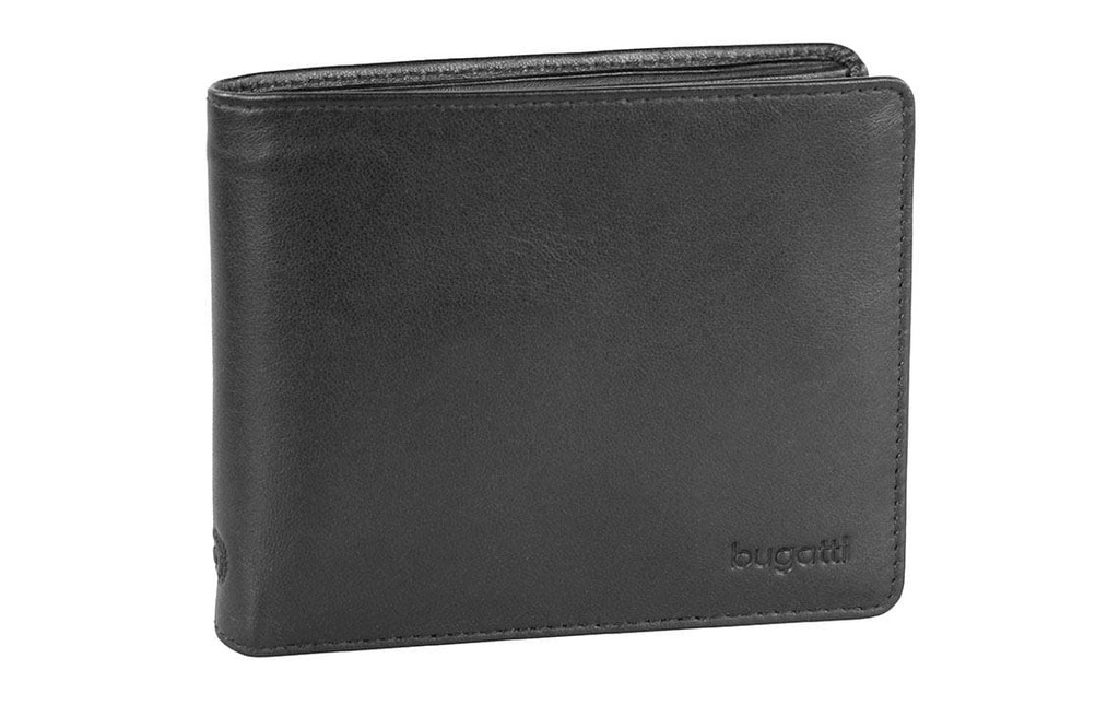 Bugatti Portefeuille Primo sac factice avec rabat M Noir