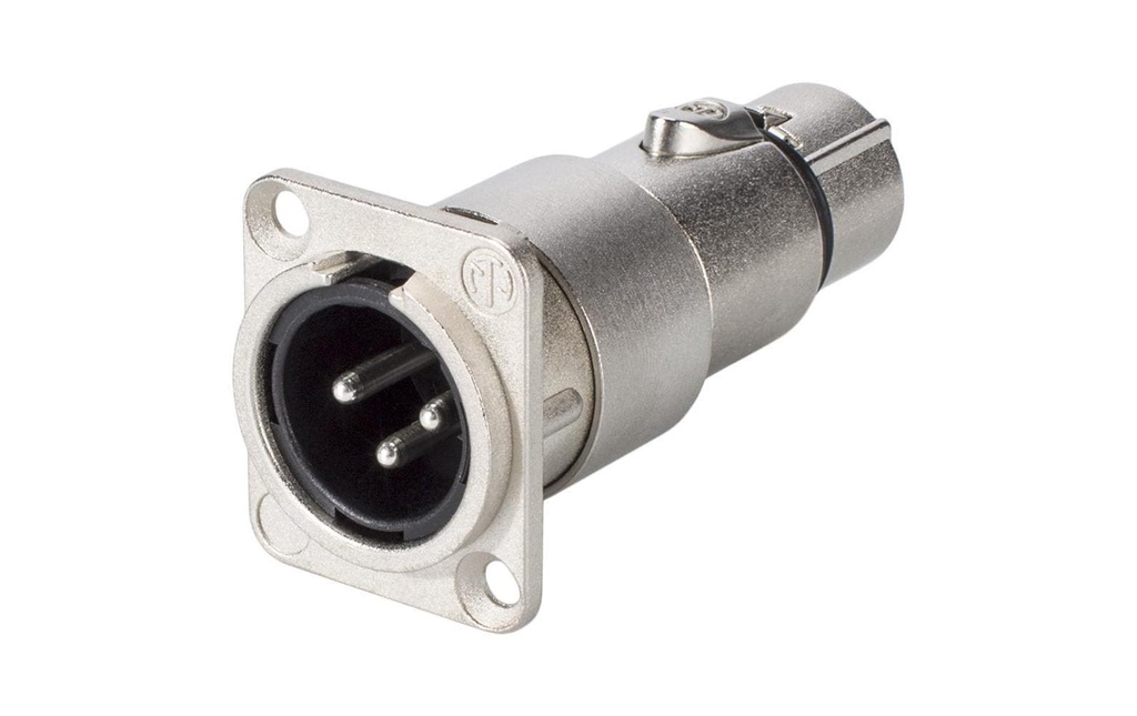 Neutrik Adaptateur audio NA3MDF XLR 3 pôles, mâle - XLR 3 pôles, femelle