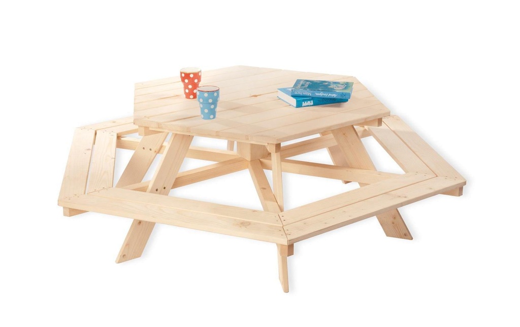 Pinolino Banc de jardin Ensemble de sièges pour enfants Nicki 6-angle