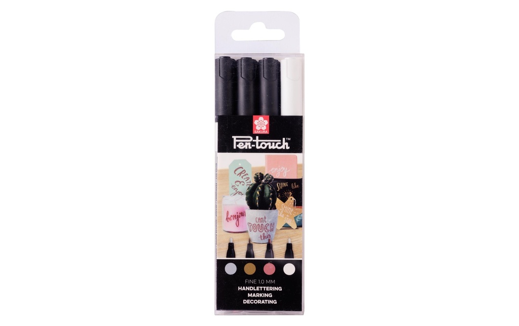 SAKURA Pen-Touch fin Metallic Set (4 pces)
