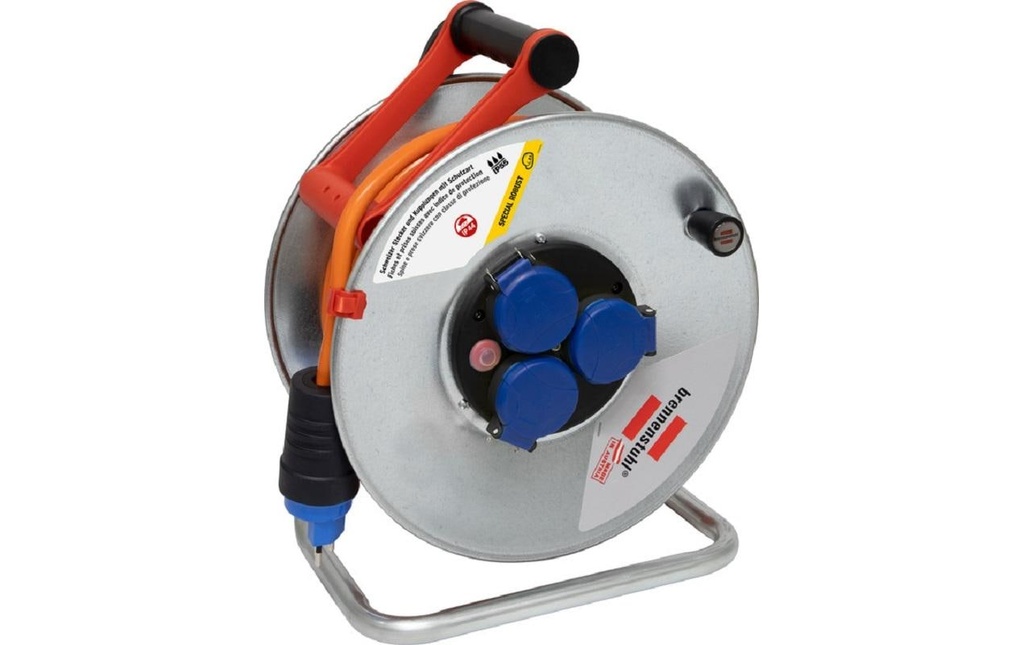 Brennenstuhl Enrouleur de câble pour chantier Garant SK 290 25 m 3x T13
