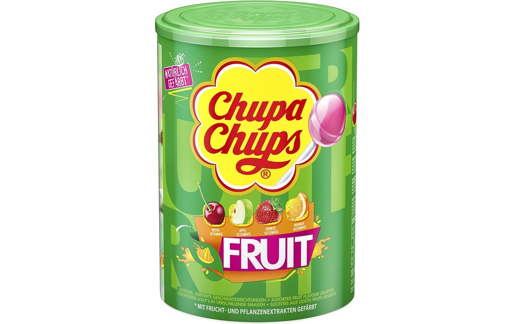 Chupa Chups Int. Lollipop Fruit 100 pièces