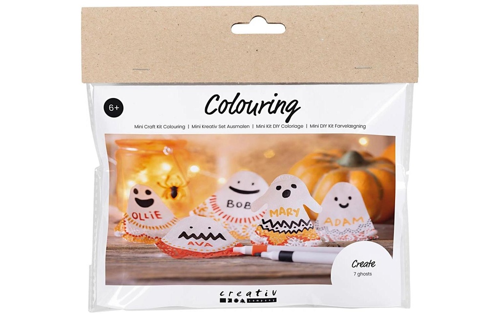 Creativ Company Kits de bricolage Cartes de table Halloween fantômes