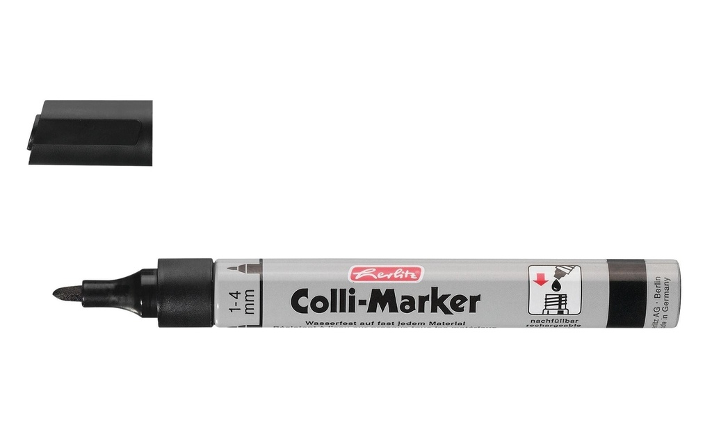 Herlitz Marqueur pour flipchart Colli 1-4 mm, 10 pièces, Noir