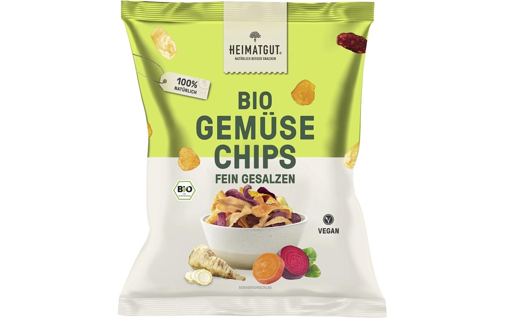 Heimatgut Chips de légumes bio finement salé 100 g