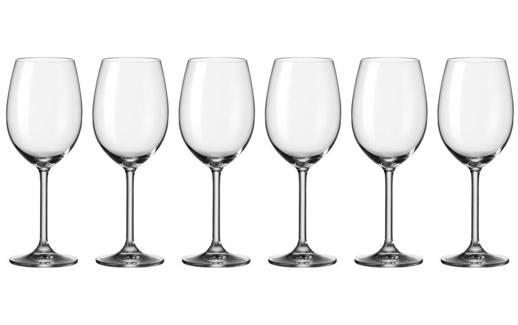 LEONARDO Verre à vin rouge Daily 460 ml, 6 Pièce/s, Transparent