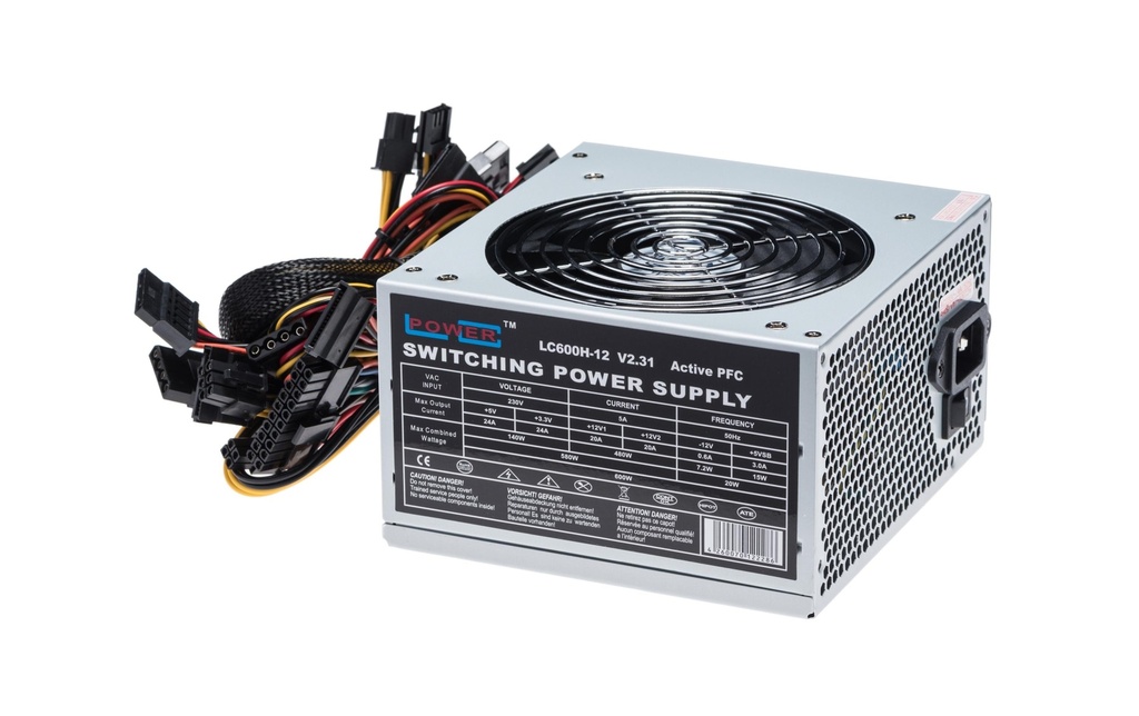 LC-Power Bloc d’alimentation LC600H-12 V2.31 Office 600 W